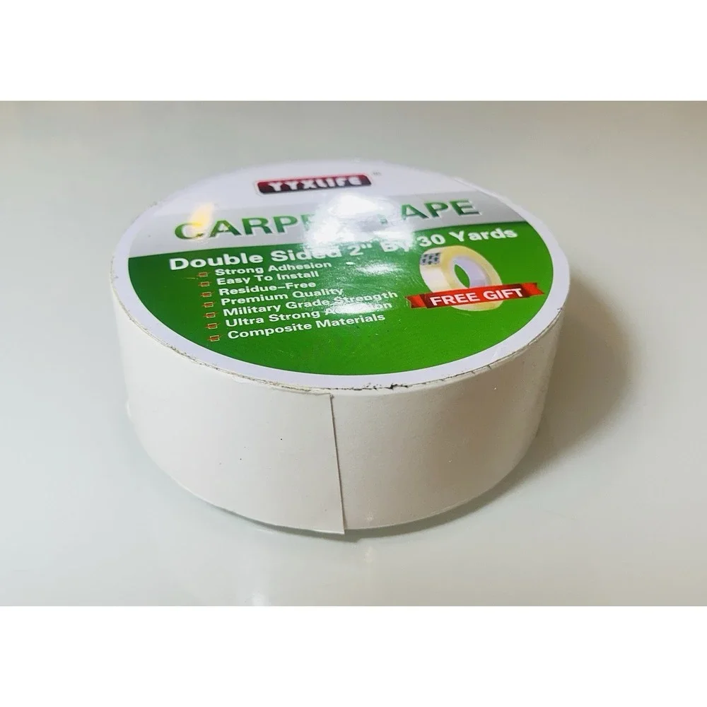 Rug Tape Double Sided Carpet Tape Heavy Duty, 2 Inch x 30 Yards, Carpet